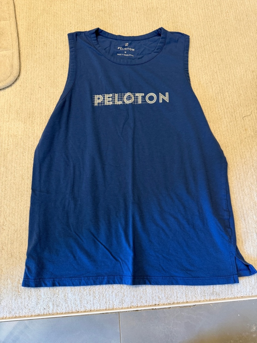 Peloton Royal Blue Logo Crew Neck Tee